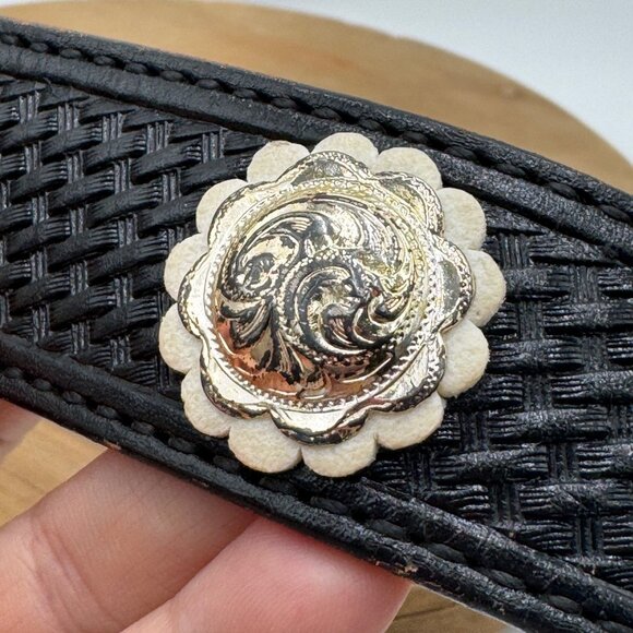 The State of Texas Lone Star Brass Belt Buckle with Brown Belt Southwestern size - Picture 4 of 15